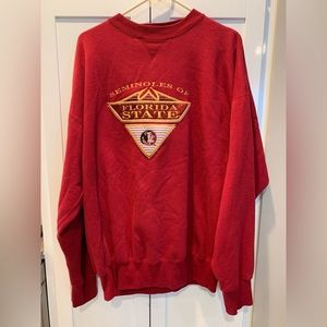 Seminoles of Florida State Red Crew Neck